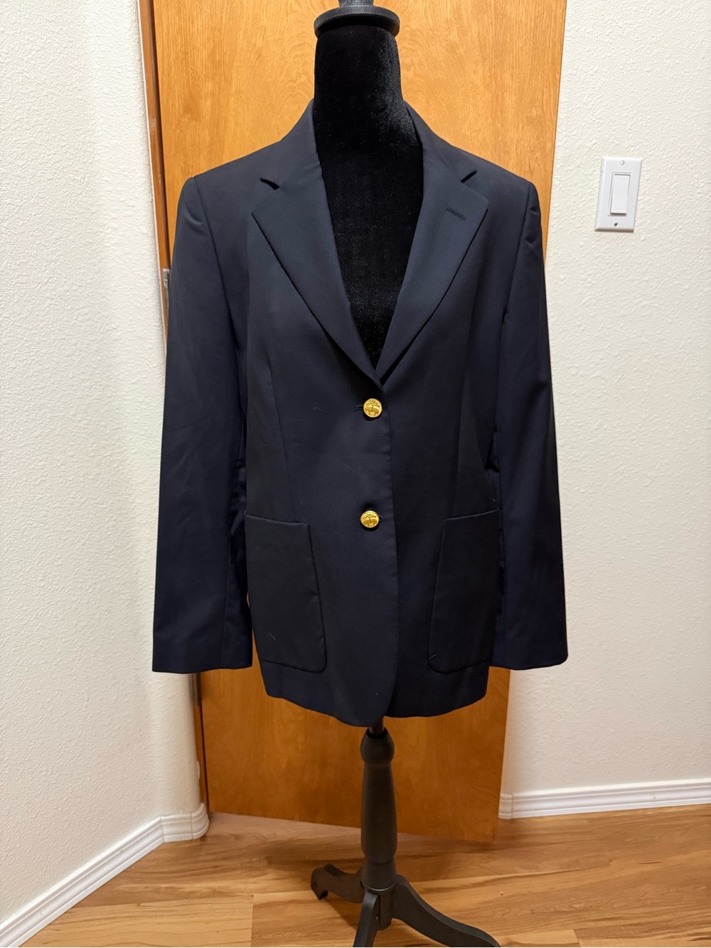 Loro Piana Navy Blazer with Gold Buttons
